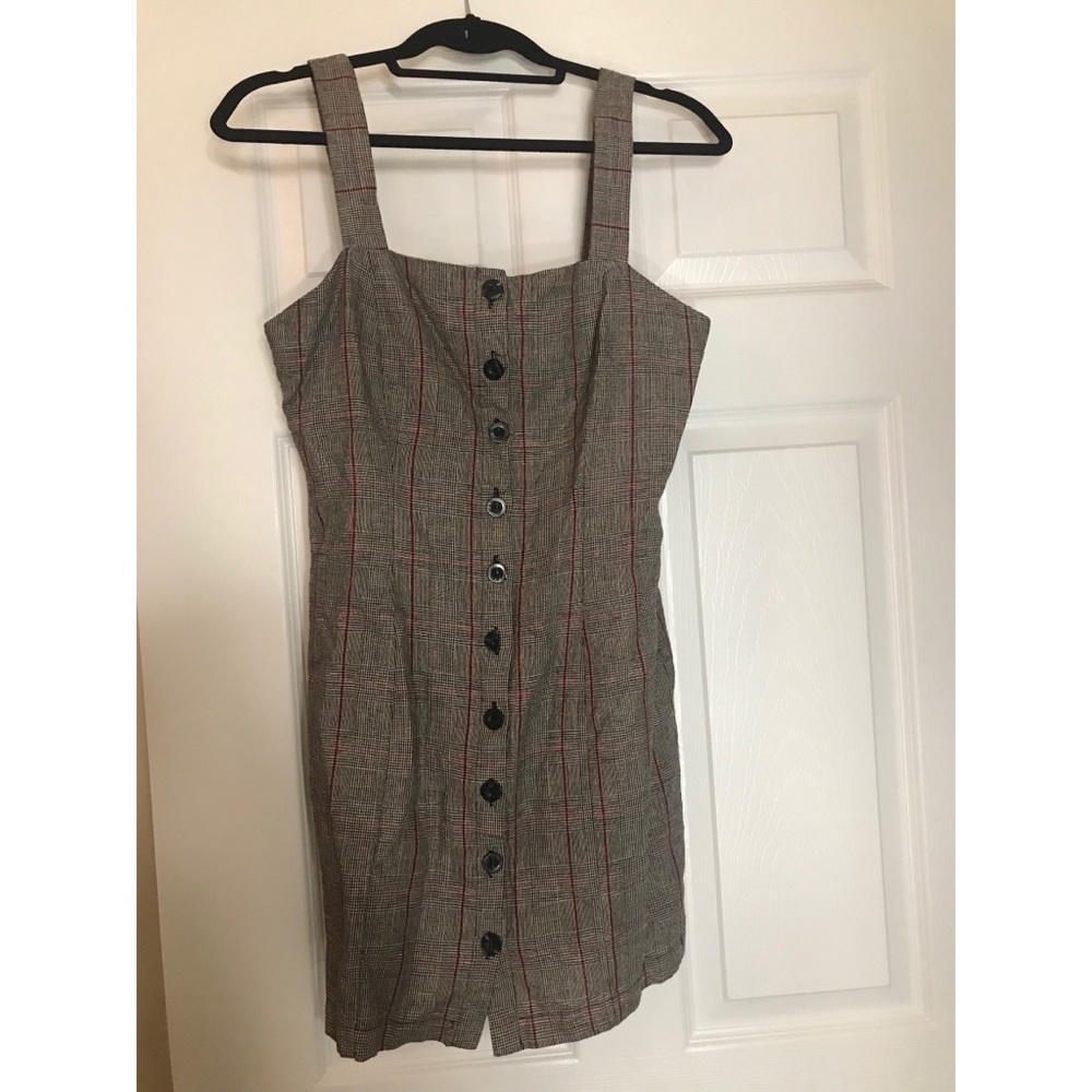 Plaid Button Up Dress